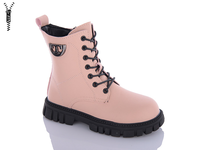 Ботинки для девочек Леопард (32-37) M29-29 pink (деми)
