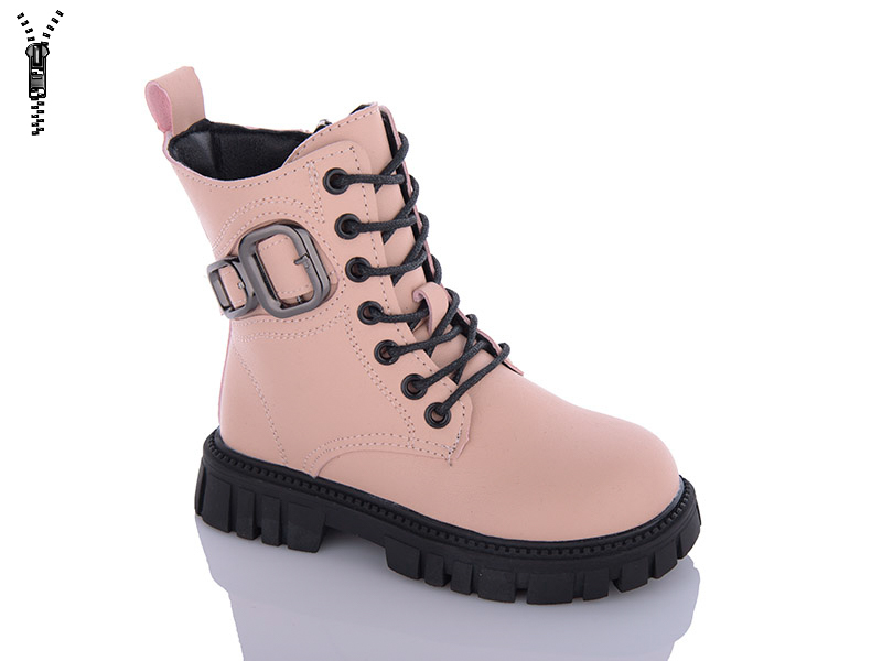 Ботинки для девочек Леопард (27-31) M30 pink (деми)