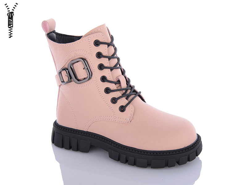 Ботинки для девочек Леопард (32-37) M30-30 pink (деми)