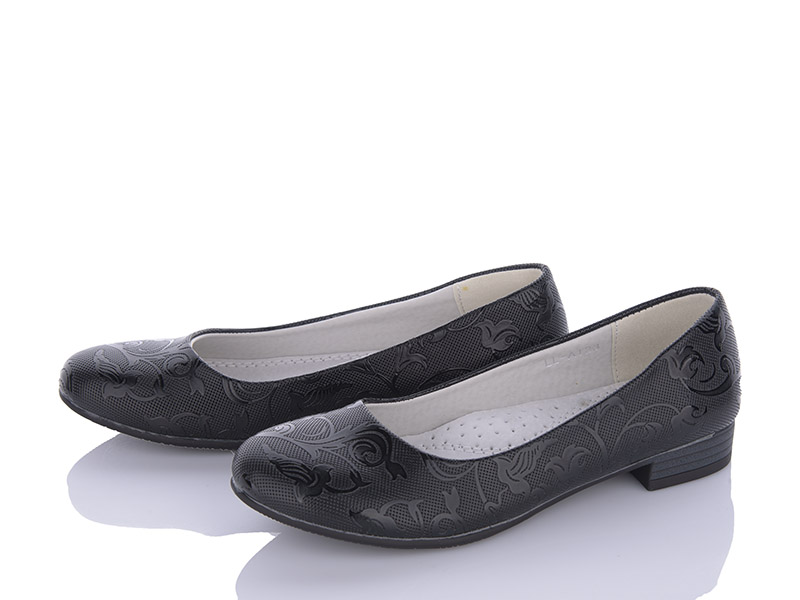 Туфли для девочек Viktoria (32-37) A123 black (деми)