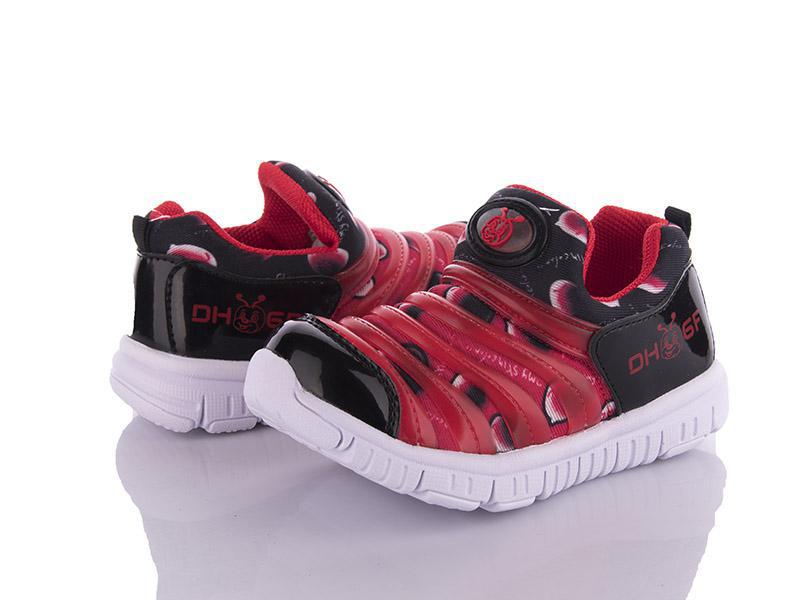 Кроссовки для мальчиков Class-shoes (26-30) BD301 black-red (деми)