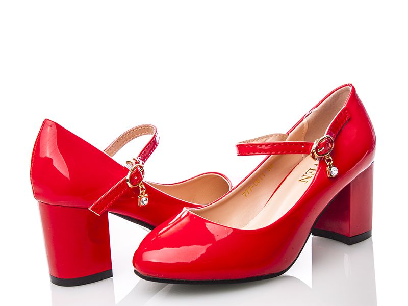 Туфли для девочек Seven (33-36) 777-C611 red (деми)
