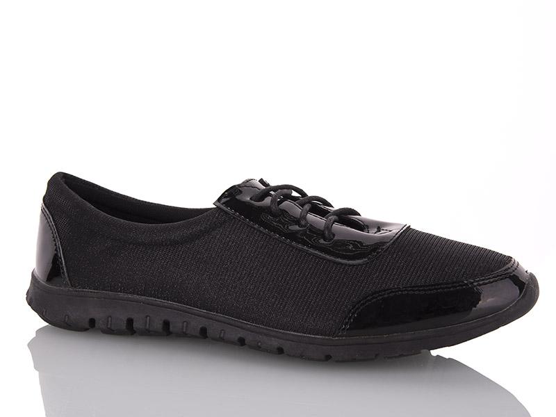 Кроссовки женские Lion (36-41) 6069-51 черный (лето)