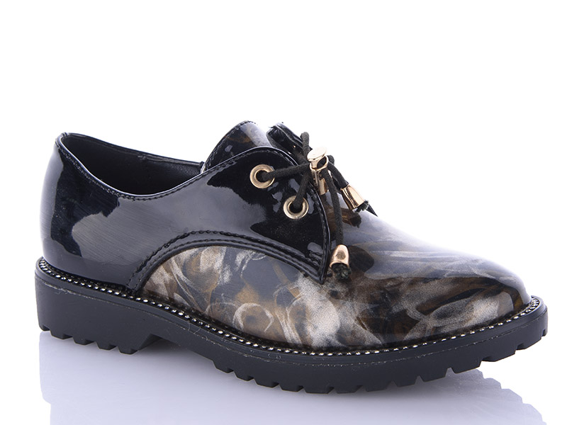 Туфли для девочек Леопард (32-37) HA18-3 (деми)