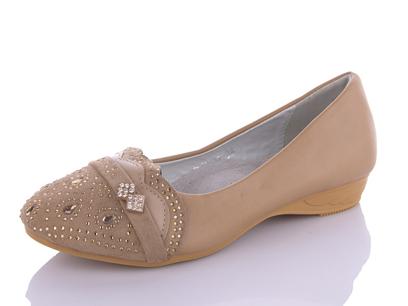 Туфли для девочек Леопард (32-37) 1283-A7 brown (деми)