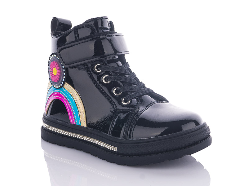 Ботинки для девочек Башили (27-32) 4709-3520-01 black (деми)