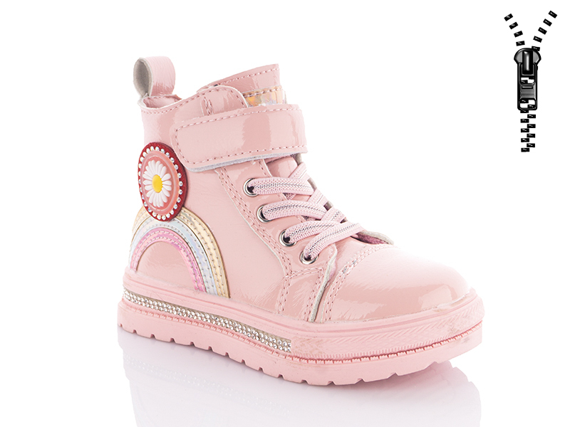 Ботинки для девочек Башили (23-28) 4850-3516-2 pink (деми)
