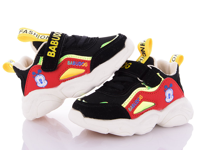 Кроссовки для мальчиков Class-shoes (22-26) 82003-2 black-red (деми)
