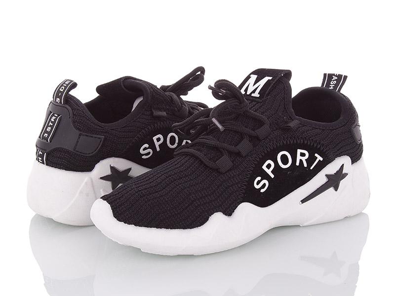 Кроссовки женские Class-shoes (36-40) A9901-1 black (лето)