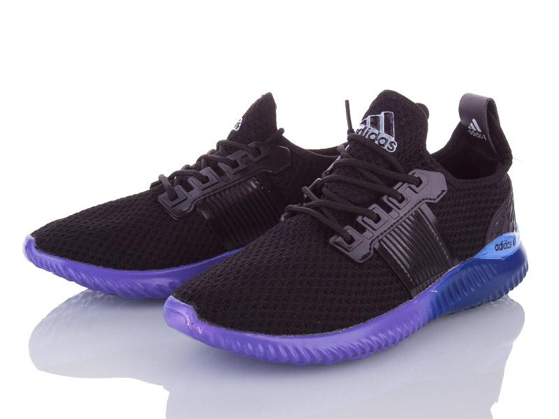 Кроссовки мужские Class-shoes (40-44) AA44 black-purple (лето)