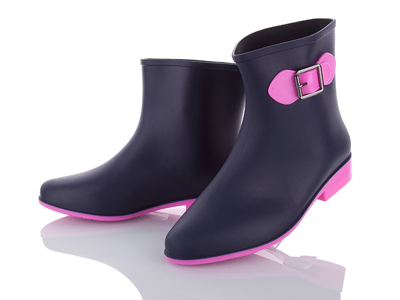 Сапоги женские Class-shoes (36-40) AG01 navy-pink (деми)