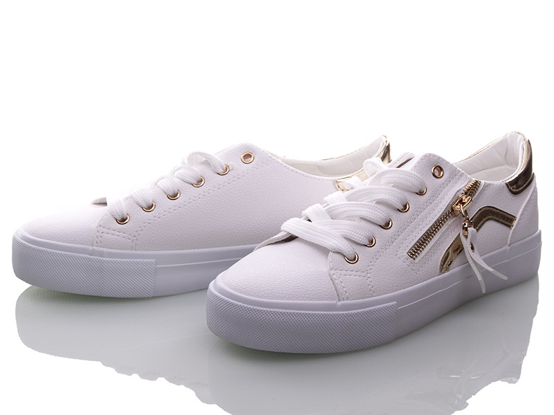 Кеды женские Class-shoes (36-41) AN1618 white (деми)