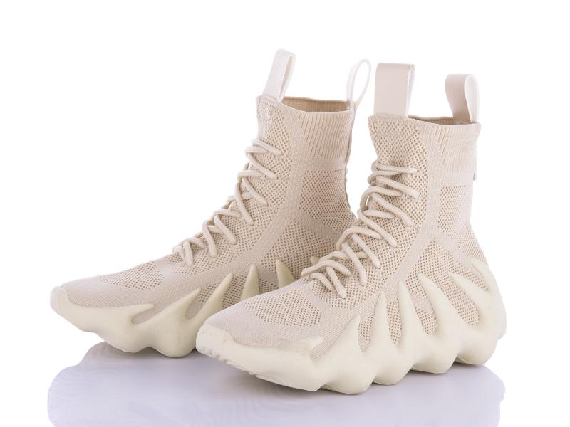 Кроссовки женские Башили (37-42) GT460 beige (лето)