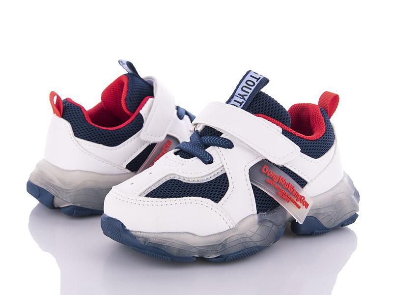 Кроссовки для мальчиков Class-shoes (22-27) BD5513 white-blue (деми)