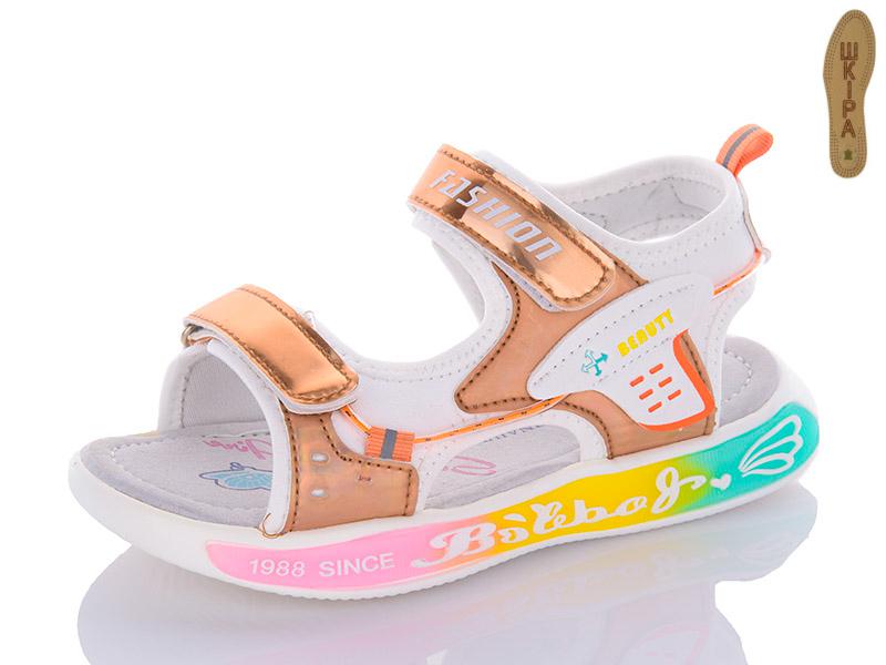 Босоножки детские для девочек QQ Shoes (27-32) N70-2 gun (лето)