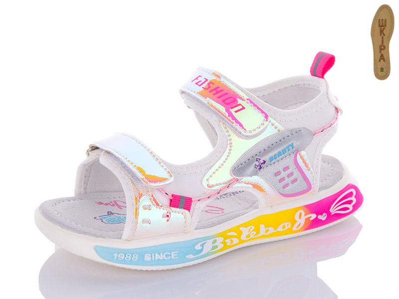 Босоножки детские для девочек QQ Shoes (27-32) N70-2 silver (лето)