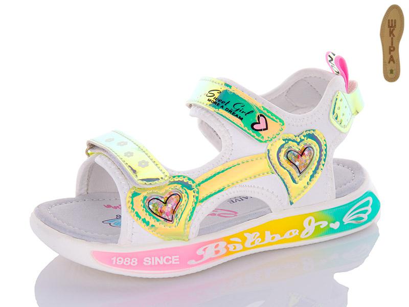 Босоножки детские для девочек QQ Shoes (27-32) N71A-2 green (лето)