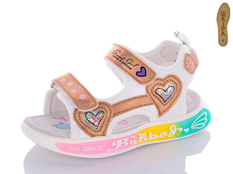 Босоножки детские для девочек QQ Shoes (27-32) N71A-2 gun (лето)