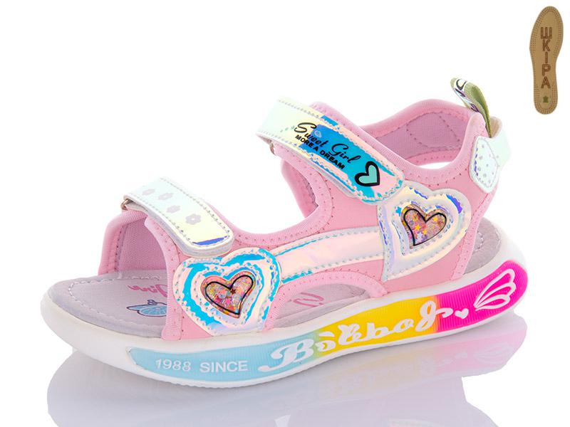 Босоножки детские для девочек QQ Shoes (27-32) N71A-2 pink (лето)