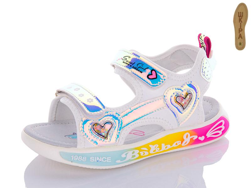 Босоножки детские для девочек QQ Shoes (27-32) N71A-2 silver (лето)