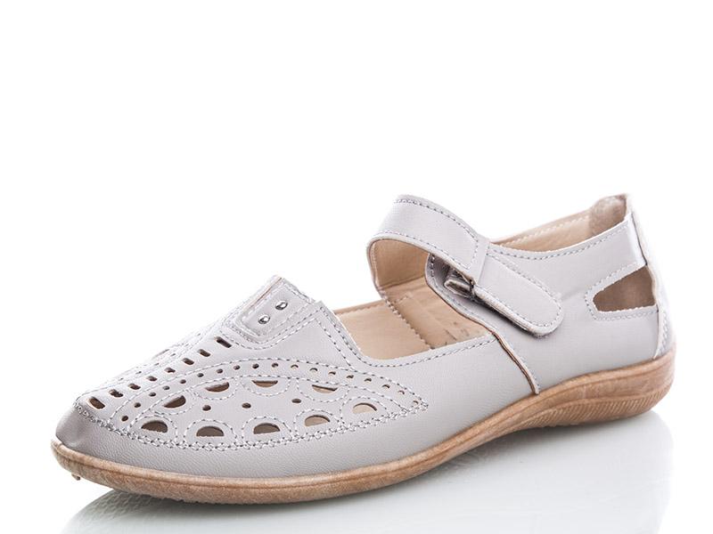 Туфли женские Saimao (37-42) G28 серый (лето)