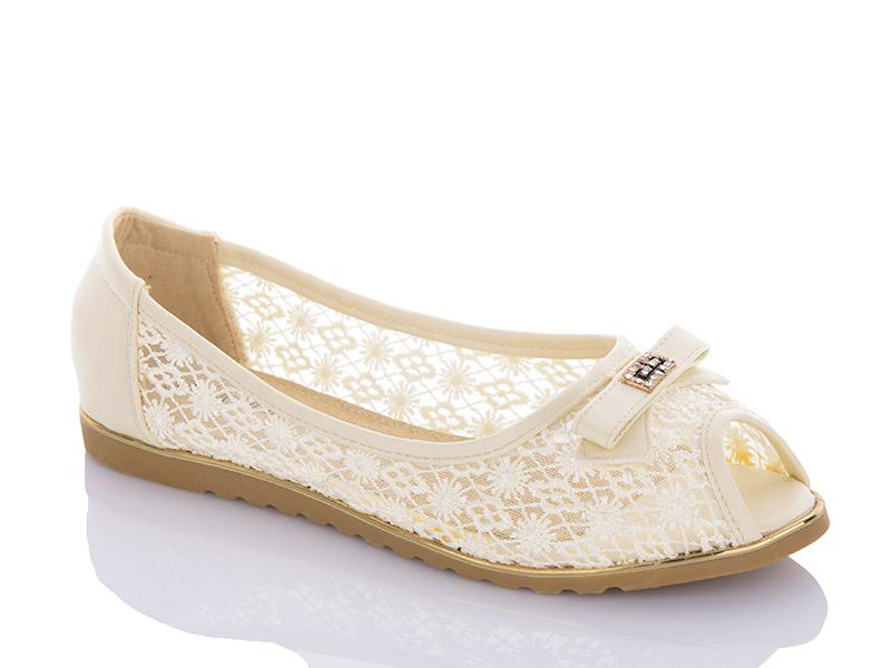 Балетки женские QQ Shoes (36-41) 523-2 (лето)