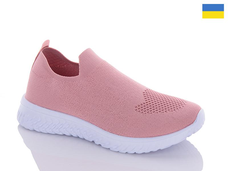 Кроссовки женские Світ взуття (36-41) WL5E рожевий (лето)