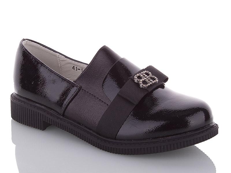 Туфли для девочек Yalike (31-37) 41-10 black (деми)