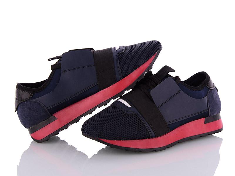 Кроссовки женские Class-shoes (36-40) A1082 blue-red (деми)