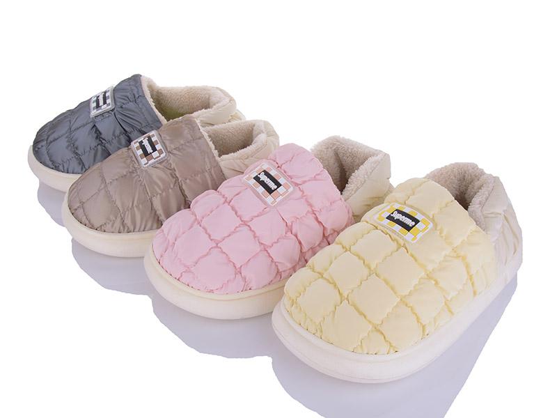 Тапочки женские Elmob (36-41) PL11A mix (зима)