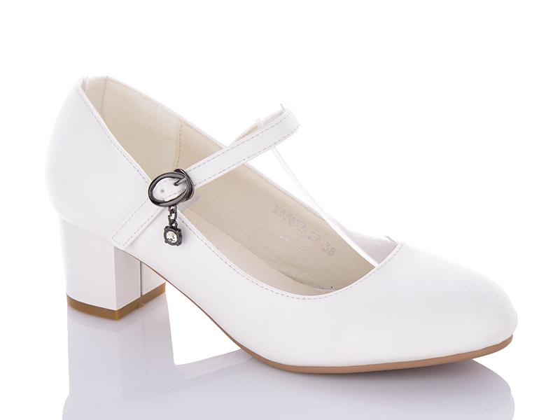 Туфли женские QQ Shoes (36-41) KU7053-27 white (деми)