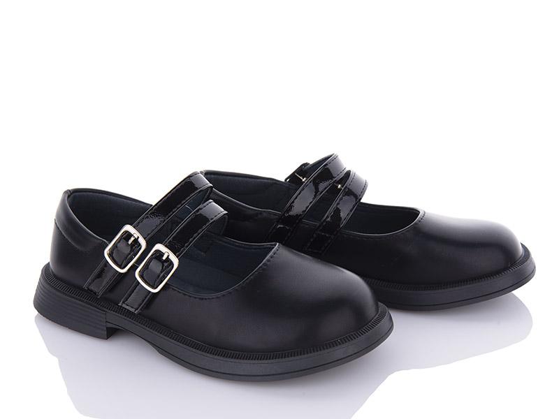 Туфли для девочек Clibee (31-36) D201 black (деми)