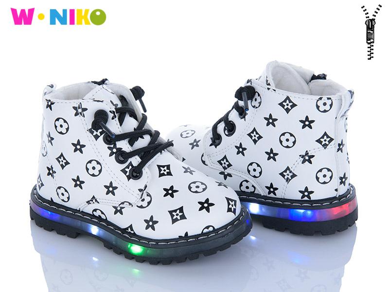 Ботинки для девочек W.Niko (22-27) XJ1043-2 LED (деми)