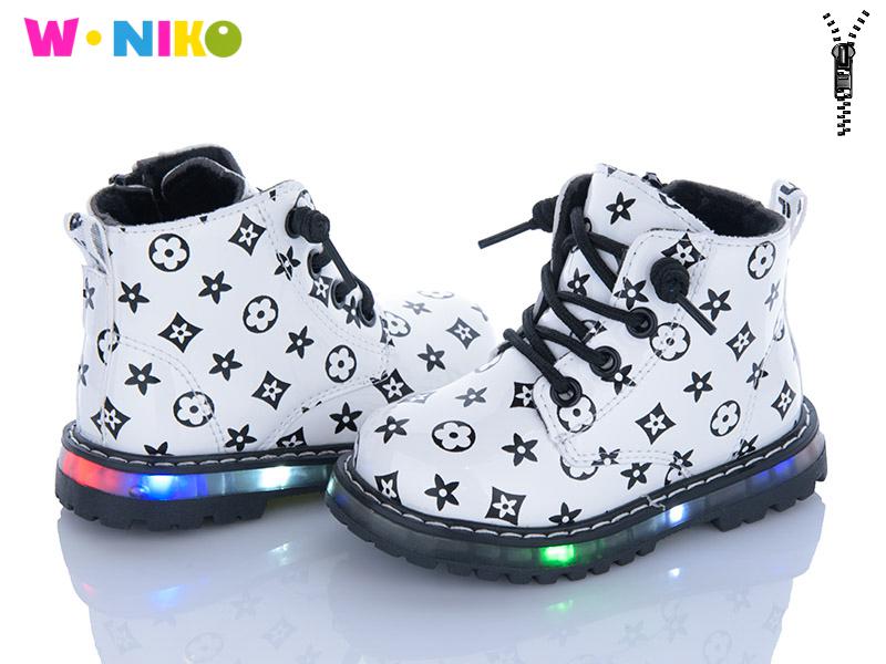 Ботинки для девочек W.Niko (22-27) XJ1043-5 LED (деми)