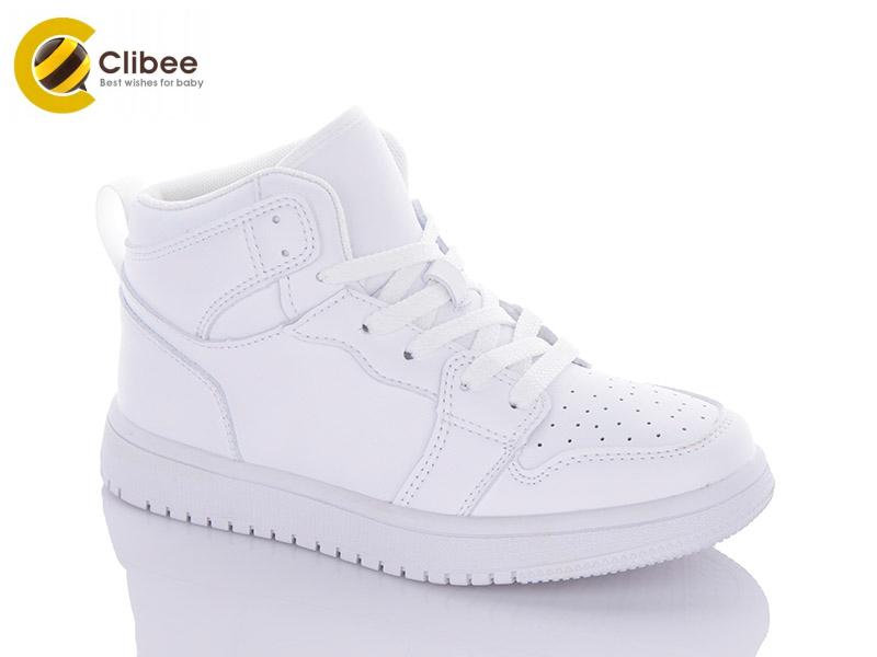 Кроссовки для девочек Clibee-Apawwa (32-37) TC829 white (деми)