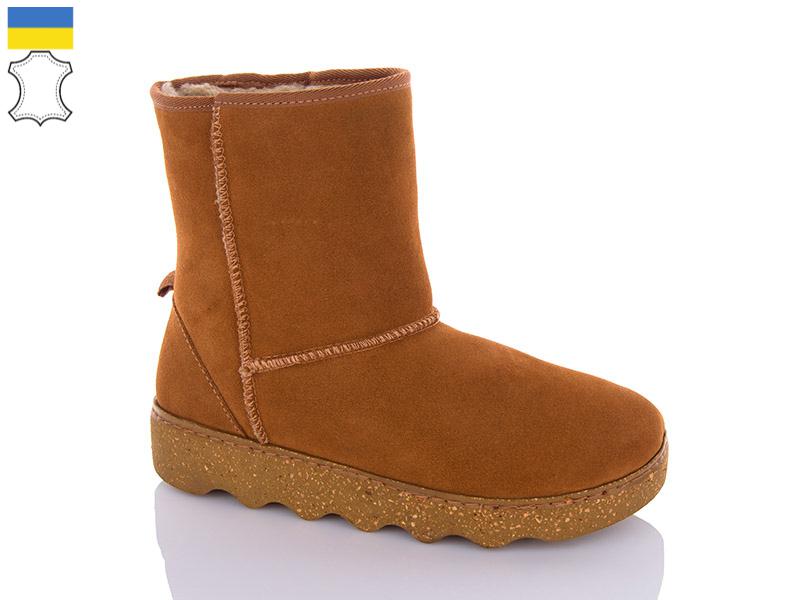 Угги (UGG) женские Світ взуття (36-41) CV3B коричневий (зима)