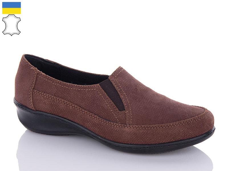 Туфли женские Світ взуття (36-41) DL2B коричневий (деми)