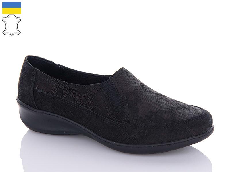 Туфли женские Світ взуття (36-41) DL2B чорний (деми)