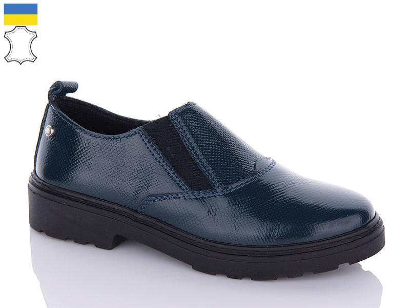 Туфли женские Світ взуття (36-41) HE10B синій (деми)