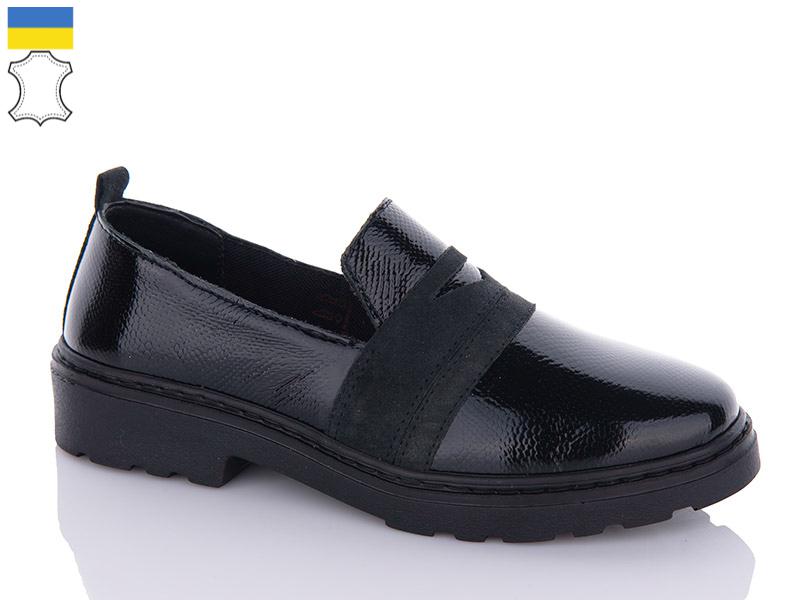 Туфли женские Світ взуття (36-41) HE42-Q1 чорний (деми)