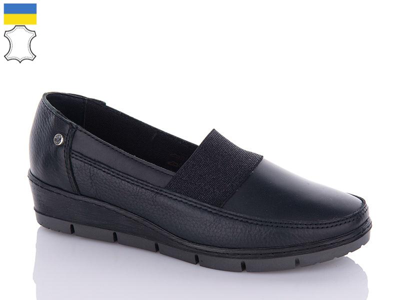 Туфли женские Світ взуття (36-41) TD3F чорний (деми)
