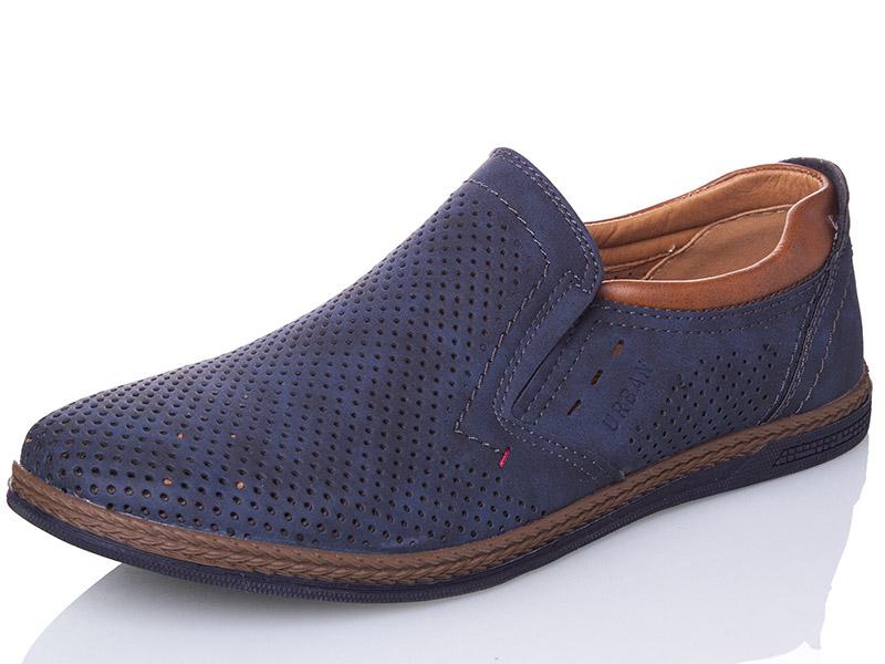 Туфли мужские OkShoes (41-46) WF626 blue (лето)