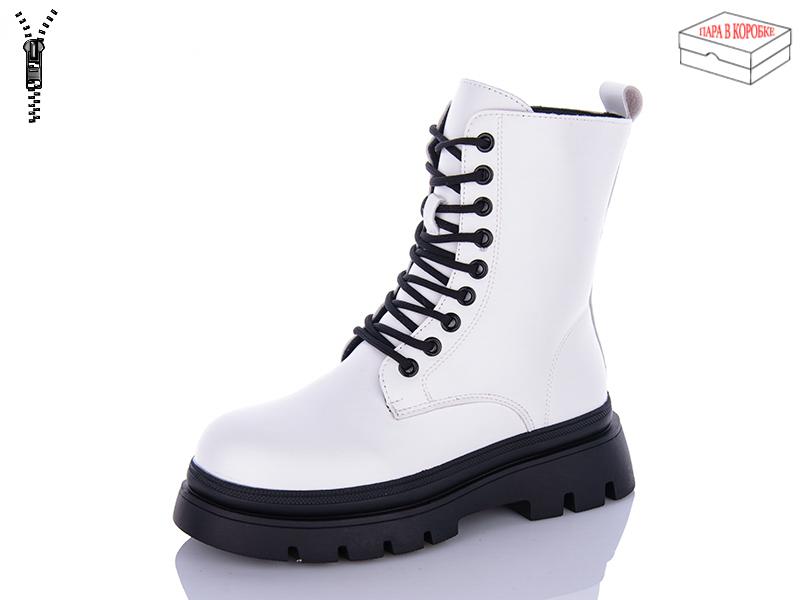 Ботинки женские зима QQ Shoes (36-41) 5230 white (зима)