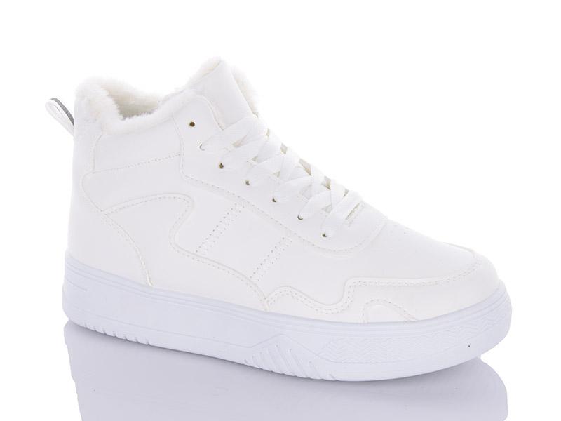 Кроссовки женские зима ABA2 (36-41) D28 white (зима)
