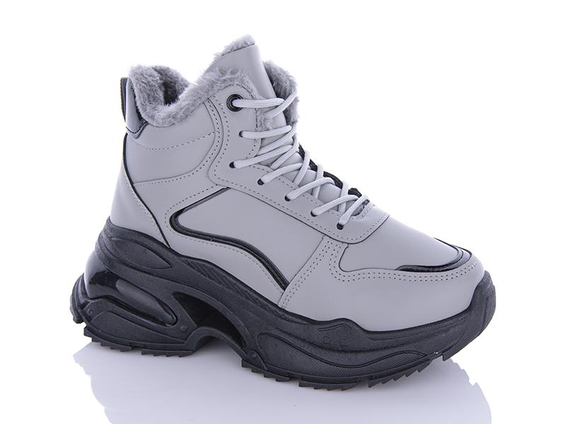 Кроссовки женские зима ABA2 (36-41) R35 grey (зима)