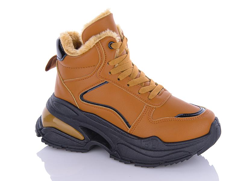 Кроссовки женские зима ABA2 (36-41) R35WN camel (зима)
