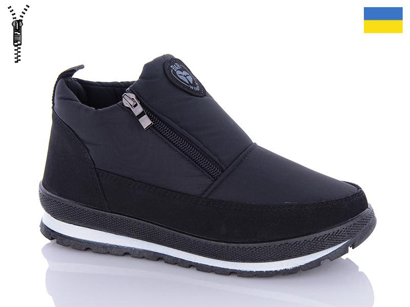 Ботинки женские зима QQ Shoes (37-42) Едіта 5 чорний (зима)