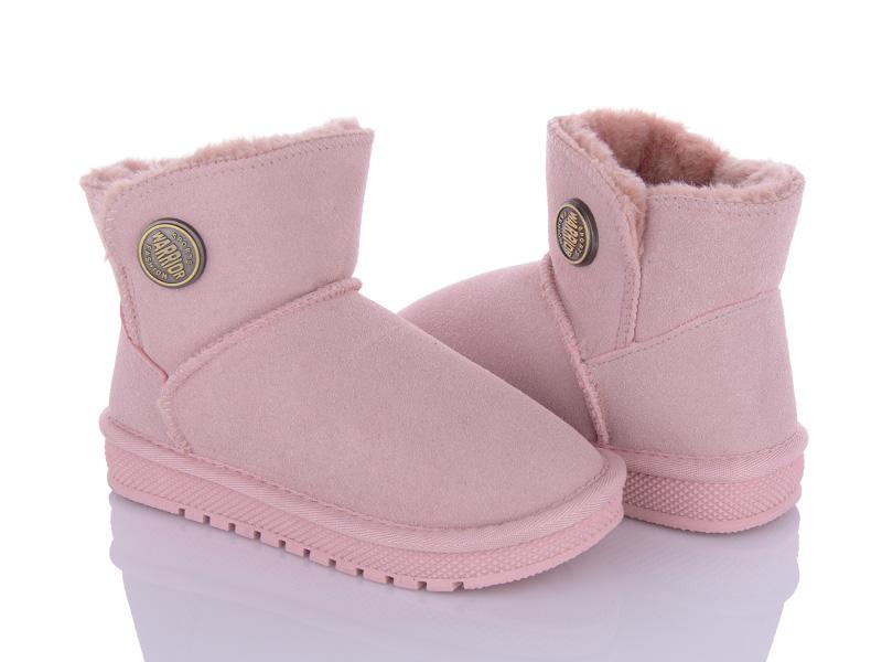 Угги (UGG) детские OkShoes (32-37) A310 pink (зима)