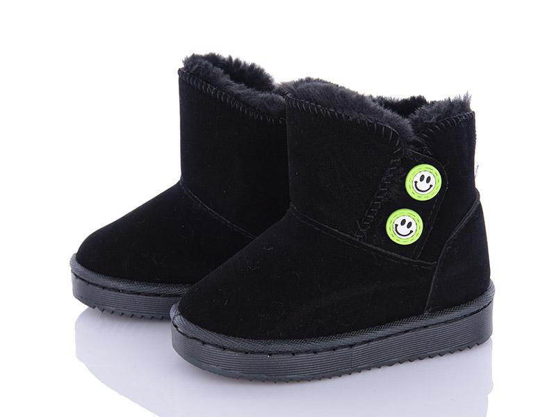 Угги (UGG) детские OkShoes (19-24) A21 black (зима)