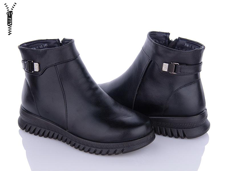 Ботинки женские зима OkShoes (38-41) 306-1 (зима)